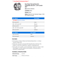 thumbnail image 2 of Rear Brake Pad and Rotor Kit - Compatible with 2015 - 2019 Lincoln MKT 2016 2017 2018, 2 of 2