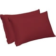 thumbnail image 1 of The Great American Store Brushed Microfiber Solid Burgundy, Decorative Boudoir Pillowcases with Hidden Zippered (12"x 16") - Hotel Quality - Wrinkle, Fade, Stain Resistant - Hypoallergenic, 1 of 4
