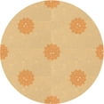 thumbnail image 1 of Ahgly Company Tapis Rond Lavable en Machine Intérieur Transitionnel Orange, 6 Pieds Rond, 1 of 7