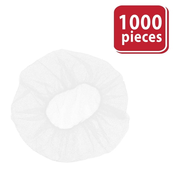 Kleen Chef by Bison Life Alphanet Disposable Nylon Honeycomb Hairnet White 24in. 1000pk.