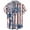 Hawaii US Flag, variant on Halloween Button Down Shirts for Men Funny Pumpkins Hawaiian Short Sleeve Casual Bowling Shirt