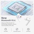 thumbnail image 2 of Auriculares inalámbricos xinwld A97 Bluetooth 5.4 40H Playtime IP7 blancos, 2 of 7