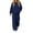 Navy, variant on Women Two Piece Set Long Sleeve Loose Hooded Sweatshirt Solid Color Drawstring Elastic Waist Wide Leg Curved Pants Tracksuit Casual Daily Sports Outfit