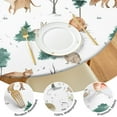 thumbnail image 4 of White Christmas Forest Animal Pattern Round Fitted Tablecloth with Elastic Edge,Dining Table Cover Waterproof,Outdoor Round Tablecloth for Camping,Dining,Indoor and Outdoor, 4 of 7