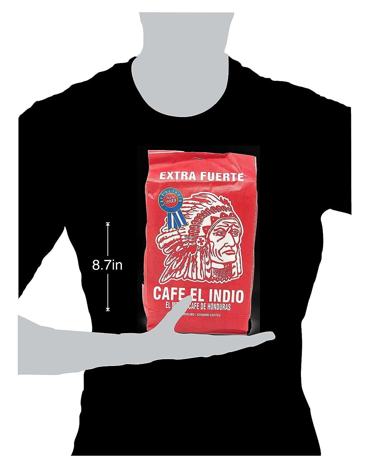 El Indio Dark Roast Ground Coffee from Honduras, 16 Oz Bag