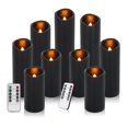 thumbnail image 1 of Velas sin llama Vinkor Black, juego de 9 con mando a distancia, 1 of 6