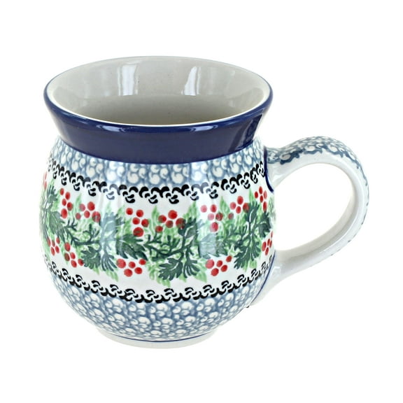 Blue Rose Polish Pottery Noelle Bubble Mug