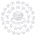 thumbnail image 1 of Anneaux de Colle 100 Pcs Gobelets de Colle Intelligents Support de Colle pour Cils Gobelet d'Éventail pour Extensions de Cils Fournitures (Blanc), 1 of 6