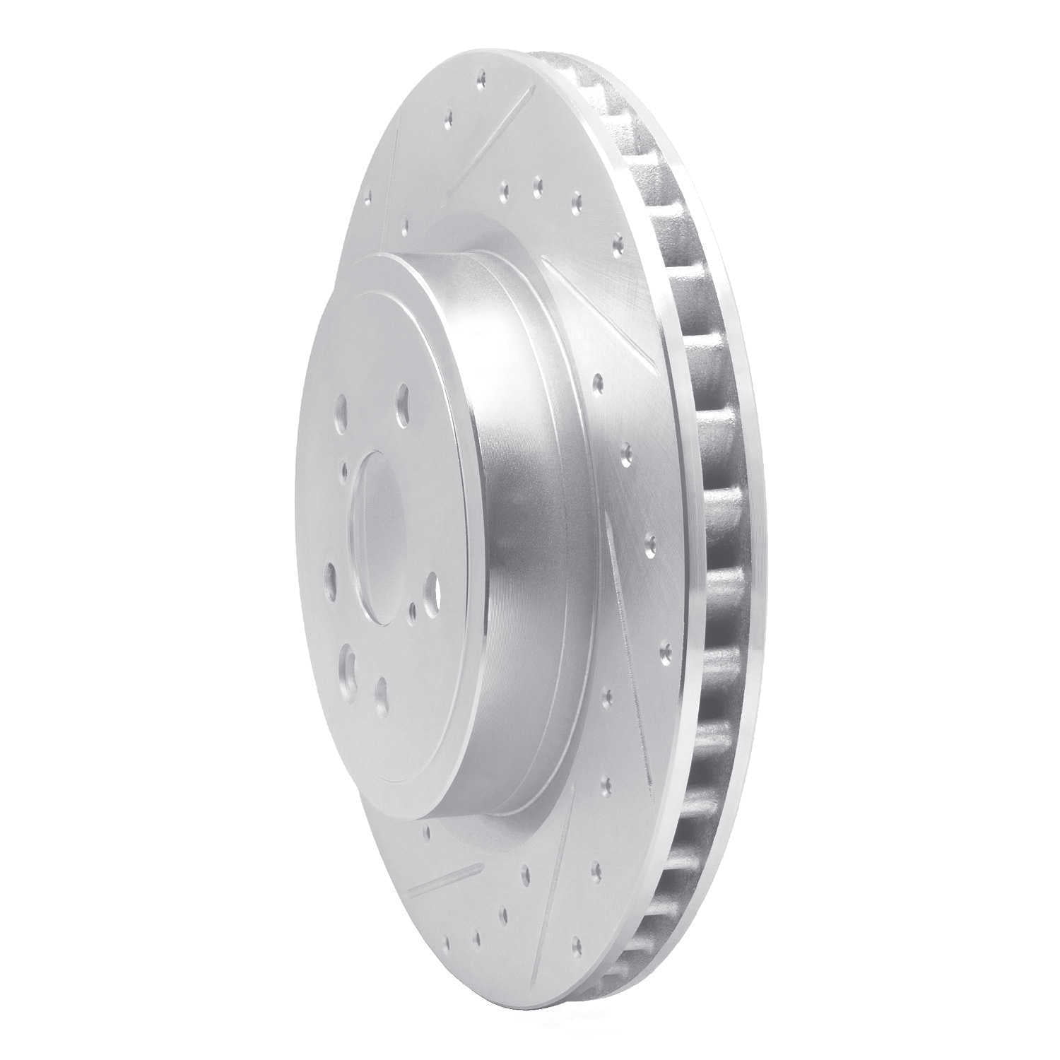 Dynamic Friction Company 631-75040D DFC Brake Rotor - Drilled And Slotted - Silver