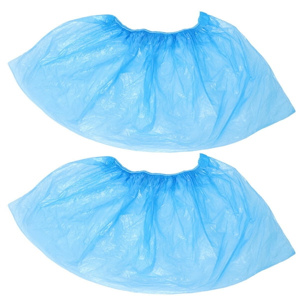 100pcs Disposable Plastic Shoe Covers Carpet Cleaning Overshoes