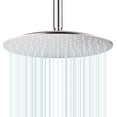 thumbnail image 1 of Pommeau de Douche Pluie Rond Haute Débit Acier Inoxydable Design Haute Pression (B-Chrome 12), 1 of 8