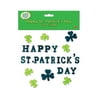 Decorative Happy St Patricks Day Gel Clings 7 1/2" X 7 1/2" Sheet - 12 Pack (28/sheet)