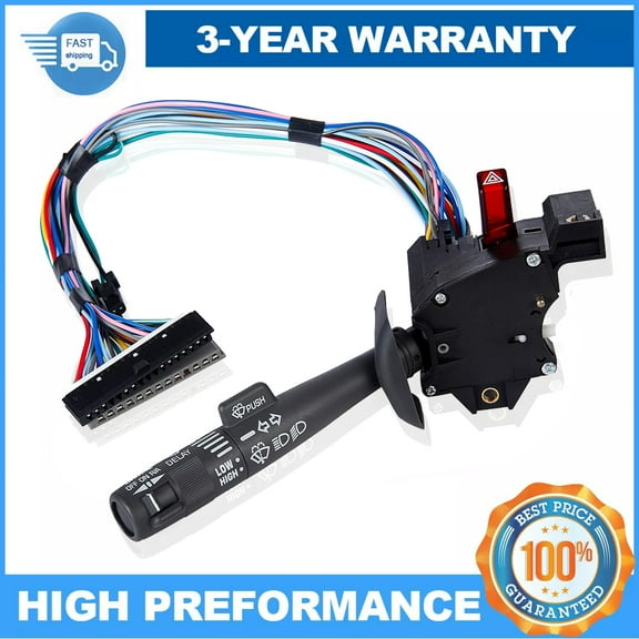Turn Signal Wiper Hazard Cruise Switch for 95-02 Chevy Tahoe GMC C1500 & More