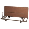 thumbnail image 5 of Correll Edge Stacking Rectangular Table Truck With Brown Finish T282-01, 5 of 5
