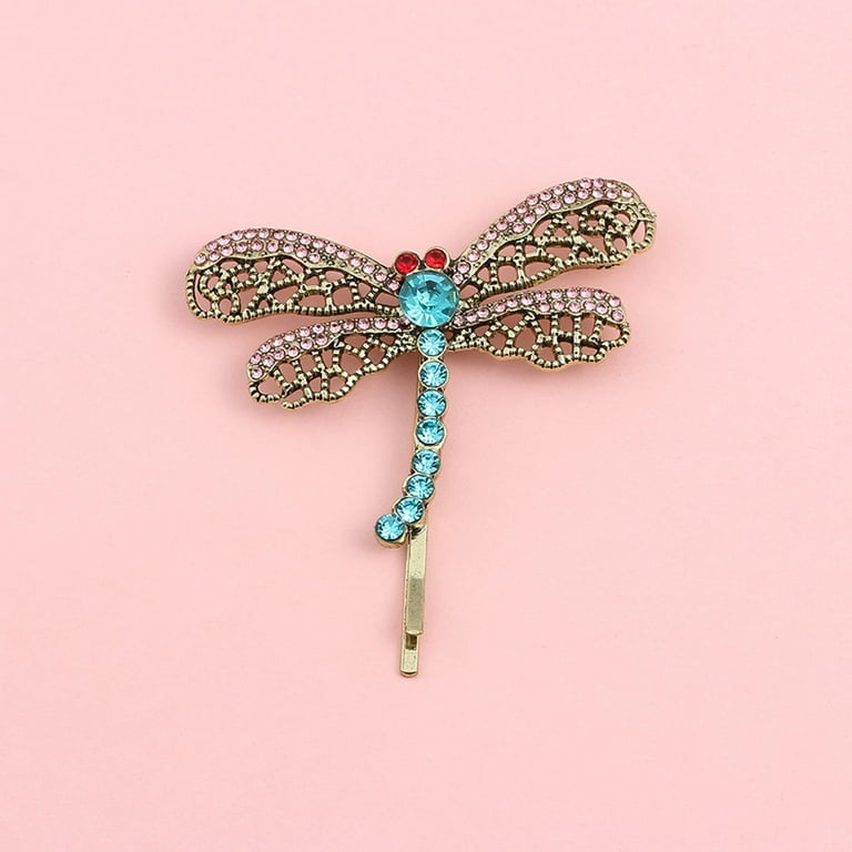 Silver Dragonfly Hair Clip Hairpin Accessories B8G2 -