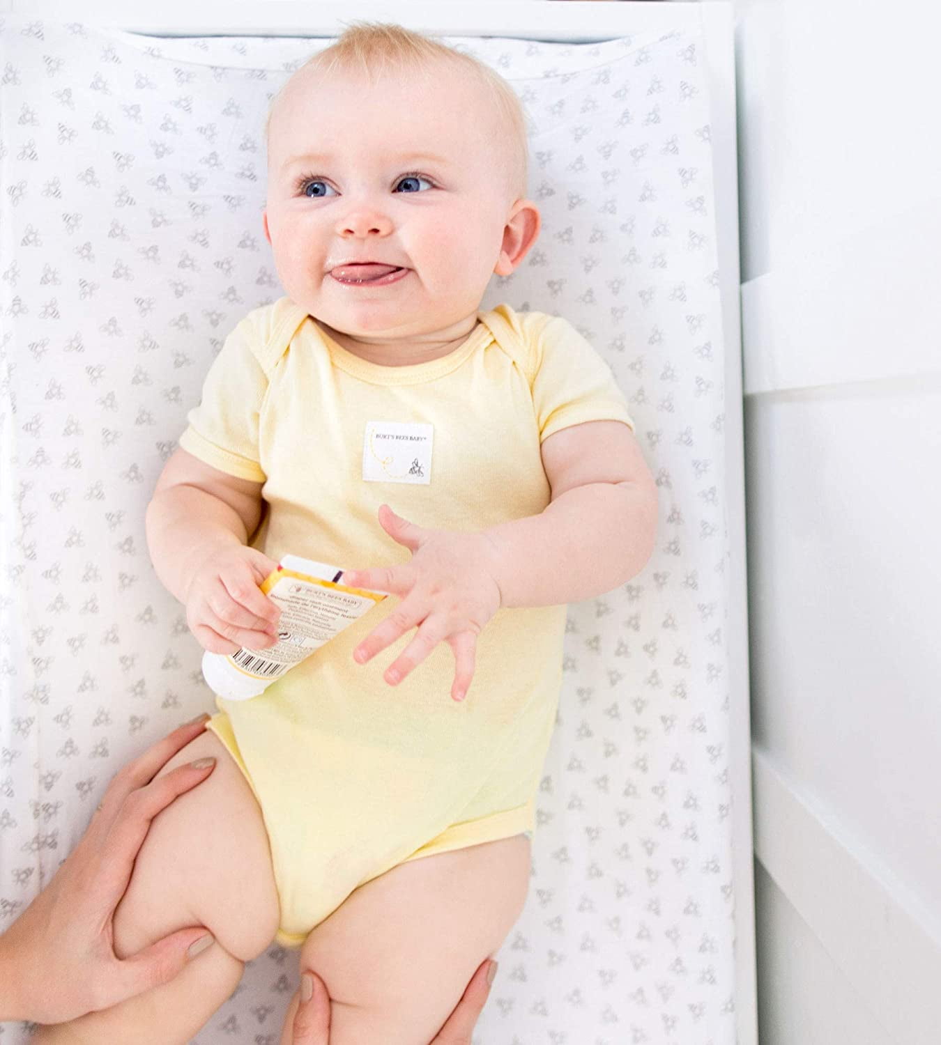Burt's Bee Baby 100% Organic Cotton Unisex Short Sleeve Variety Bodysuits, 5-pack