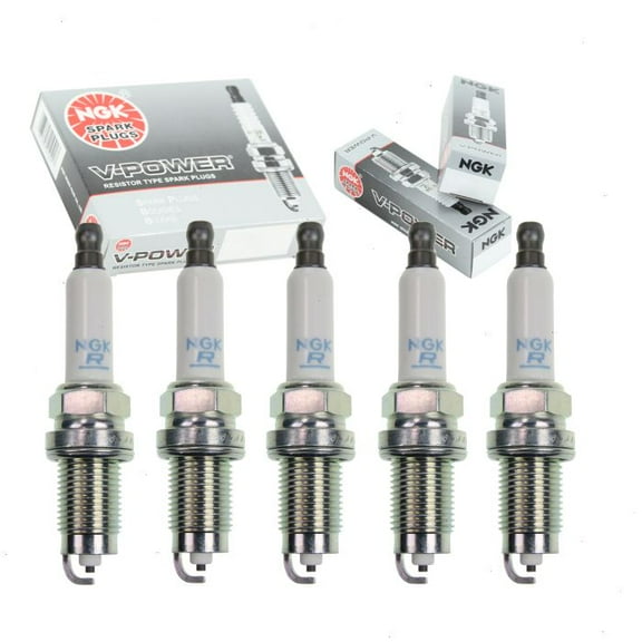 5 pc NGK V-Power Spark Plugs compatible with Volkswagen Beetle 2.5L L5 2008-2014