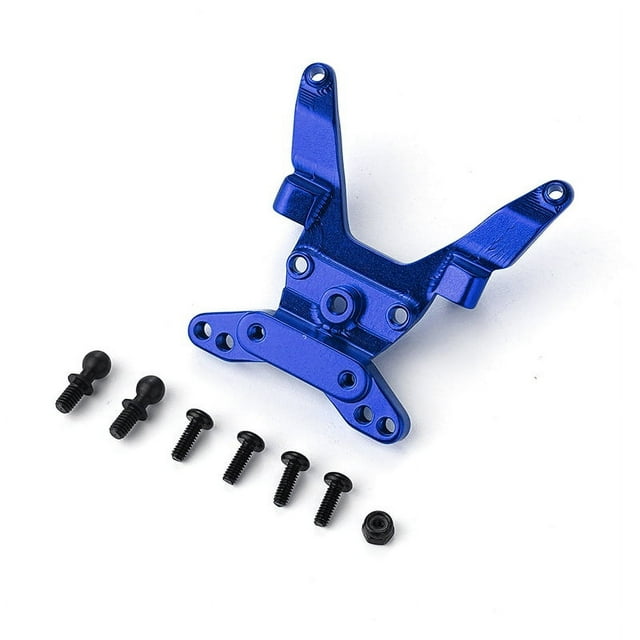 Bewildely Soporte amortiguador estable de aleación de aluminio para 1/16 LOSI mini-b mini-t RC pieza de coche RC accesorios de coche piezas de Kits de construcción modelo Azul oscuro