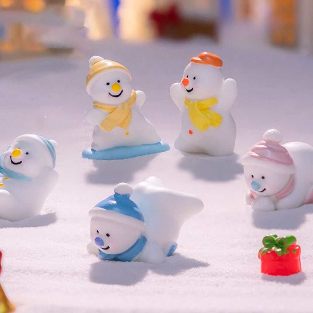 CD-Figurine de Noël en résine peinte à la main bonhomme de neige - Décoration de Noël pour CD-Figurine de Noël en résine peinte à la main bonhomme de neige - Décoration de Noël pour