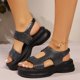 thumbnail image 1 of MKLEKYY Sandalias Con Plataforma de Mujer, Nuevas Sandalias de Moda de Suela Gruesa, Nuevas Prendas de Vestir Casuales de Verano, Sandalias de Mujer, Zapatos de Mujer de Color Sólido, 1 of 4