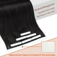 thumbnail image 4 of wqlpp-Tape in Hair Extensions Real Human Hair 10PCS Invisible Hair Extensions Tape in Remy Straight Hair Extensions for Women Jet Black 12inch, 4 of 4