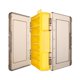 thumbnail image 1 of Caja de señuelos de doble capa, drenaje, caja de almacenamiento de señuelos espesada transpirable, 12 compartimentos, caja de señuelos de pesca, amarillo rutenio, 1 of 10