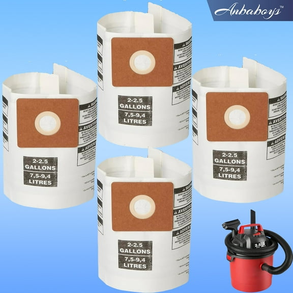 Vacuum Bags for Shop-Vac Type B 90668 906-68-00 2 Gallon Vacuum 4-Pack