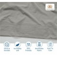thumbnail image 4 of Casa Platino Full Size Bed Sheets Set - Washed Ultra-Soft Microfiber Full Bed Sheets - Extra Soft - 4 Piece Set - Bedding Sheets & Pillowcases, Full-Silver, 4 of 8