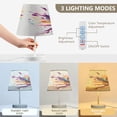 thumbnail image 4 of Rotating Basketball Desk Lamp LED Table Nightstand Lamps with 3 Color Temperatures for Home Bedroom Living Room Decor 6x11, 4 of 8