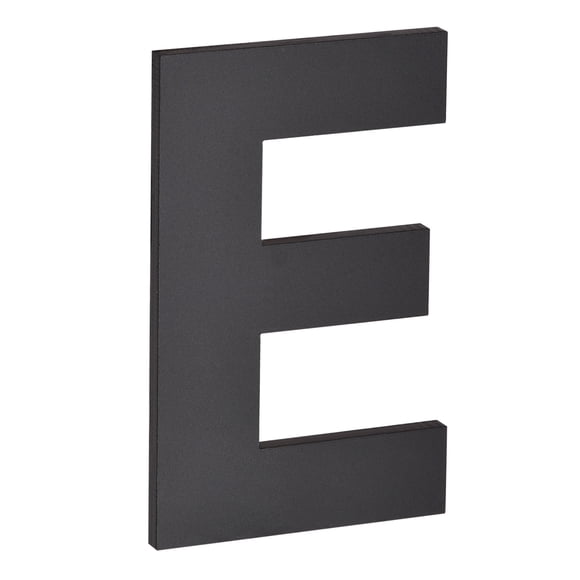 Unique Bargains 2.48 Inch 3D Self-Adhesive House Letter E for Hotel Mailbox Address, Matte Black