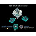 thumbnail image 2 of LAICAIW 8X ALPS 10K Potentiomètre de Remplacement + 4X Carte PCB de Correction de Drift pour PS4, Xbox, Elite, Switch Pro Contrôleurs Sans Fil, Module de Capteur de Manette à Résistance de Pot Trim pour Joystick Analogique ALPS, 2 of 6