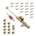 thumbnail image 1 of Kit de herramientas de instalación de removedor de núcleo de válvula, herramienta de reparación de núcleos de válvula de 20 piezas, tuercas de latón, 1 of 9