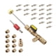 thumbnail image 1 of Kit de herramientas de instalación de removedor de núcleo de válvula, herramienta de reparación de núcleos de válvula de 20 piezas, tuercas de latón, 1 of 9