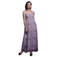 thumbnail image 1 of Bimba Robe de Plage à Imprimé Feuilles de Bleuet pour Femmes avec Corsage Froncé-TTTG, 1 of 7