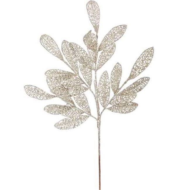 22 Vickerman Mesh Bay Leaf Spray in 12//Bag Chocolate Glitter