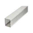 thumbnail image 1 of StarTech.com Open Slot Cable Management Raceway with Cover, 3"(75mm)W x 3-7/8"(10cm)H, 6.5ft(2m) length, 1/4"(8mm) Slots, PVC Network Cord Hider/Wall Wire Duct, Max 240 Cables, UL Listed - UL94 V0, M1 Fire Rated (CBMWD75100) - Cable raceway - 6.6 ft - gray - TAA Compliant, 1 of 5