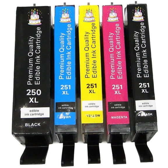 Edible  Ink Cartridges use for Canon PGI-250XL CLI-251XL PGI 250 XL CLI 251 XL to use withPixma MX922 MX920 MG5520 MG5420