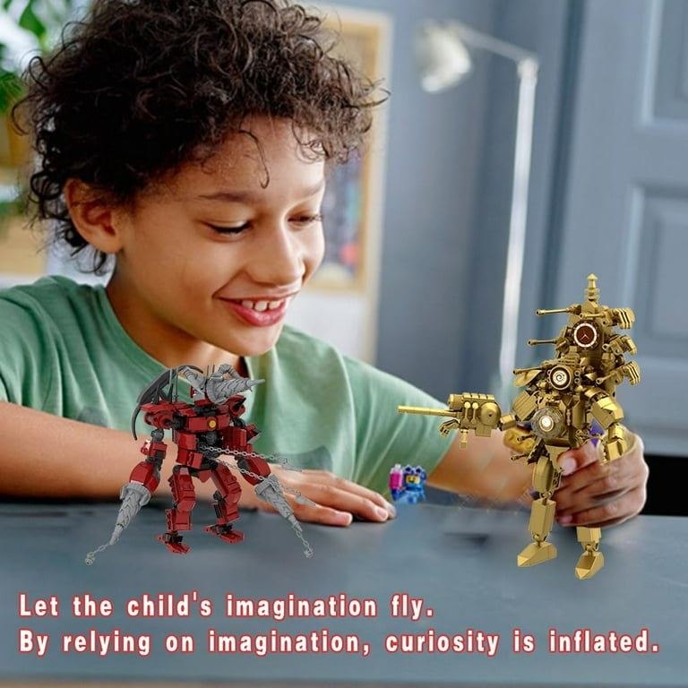 Upgraded Titan Clock Man Building Block Toys, Toilet Titan