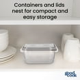 thumbnail image 5 of GoodCook Extra Large Square Food Storage Container 2 Pack, 11.7 Cup Capacity, BPA-Free, Dishwasher Safe, 5 of 14