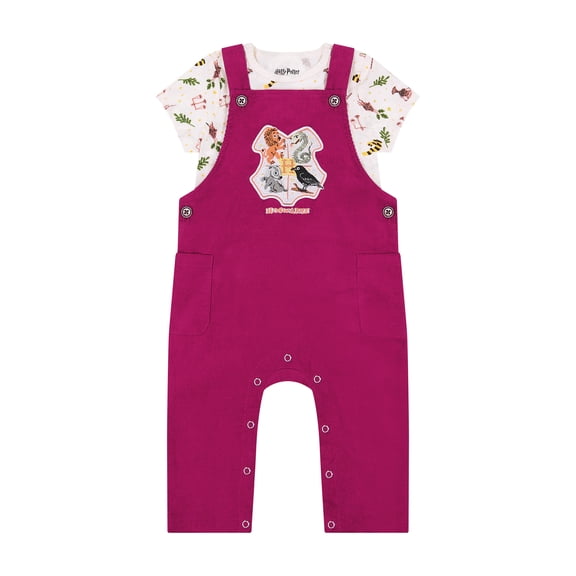Harry Potter Baby Boy 2 Piece Corduroy Overall Set, Sizes 0-24 Months