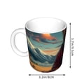thumbnail image 2 of Yiaed Meditating Golden Retriever Print Ceramics Coffee,Large Handle Design,Extra Large Tea and Coffee Cup for Office and Home Mugs, 2 of 6