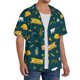 thumbnail image 2 of Balery Camping Camisa Casual de Manga Corta con Botones para Hombre, Texturizada, Estilo Cubano, para Playa, Verano-4X-Large, 2 of 5
