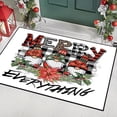 thumbnail image 1 of Alfombrilla de Papá Noel para el suelo, decorativa para las fiestas navideñas, para la entrada al hogar, resistente al desgaste, 1 of 6