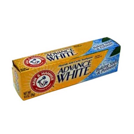 Arm And Hammer Advanced White Baking Soda And Peroxid Toothpaste Travel Size - 0.9 Oz, 2 Pack