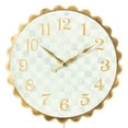thumbnail image 2 of MacKenzie-Childs Sterling Check Heart PendantWall Clock, 2 of 5