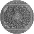 thumbnail image 1 of Ahgly Company Indoor Round Medallion Gray Traditional Area Rugs, 3' Round, 1 of 1