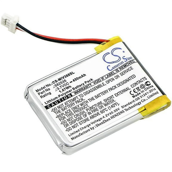 1ICP6/26/36, 582535 Battery for Mio Mivue 388, 450mAh - sold by smavco