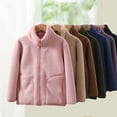 thumbnail image 5 of GYRATEDREAM Toddler Boys Girls Full Zip Fleece Jacket Mock Neck Sweatshirts Kids Zip Up Coats Warm Winter Coat Sweatshirts for 4-12Y, 5 of 6