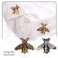 thumbnail image 4 of Sonducket Broche de abeja de estilo Vintage, broche pequeño de miel, Collar bonito, suéter, brocha, aguja, accesorios, bolsa, joyería para Ropa, zapatos y accesorios Miscelánea Plata, 4 of 6
