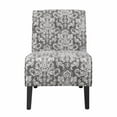 thumbnail image 5 of Linon Coco Wood Accent Geo Chair in Smoke and Brown, 5 of 10